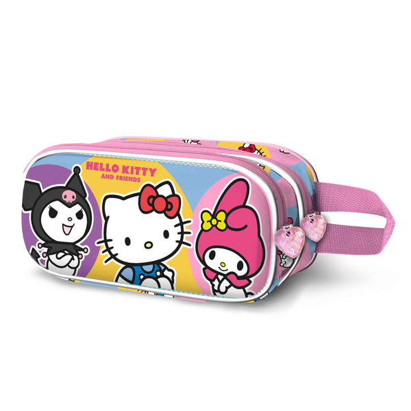Hello Kitty Happy-3D Double Pencil Case