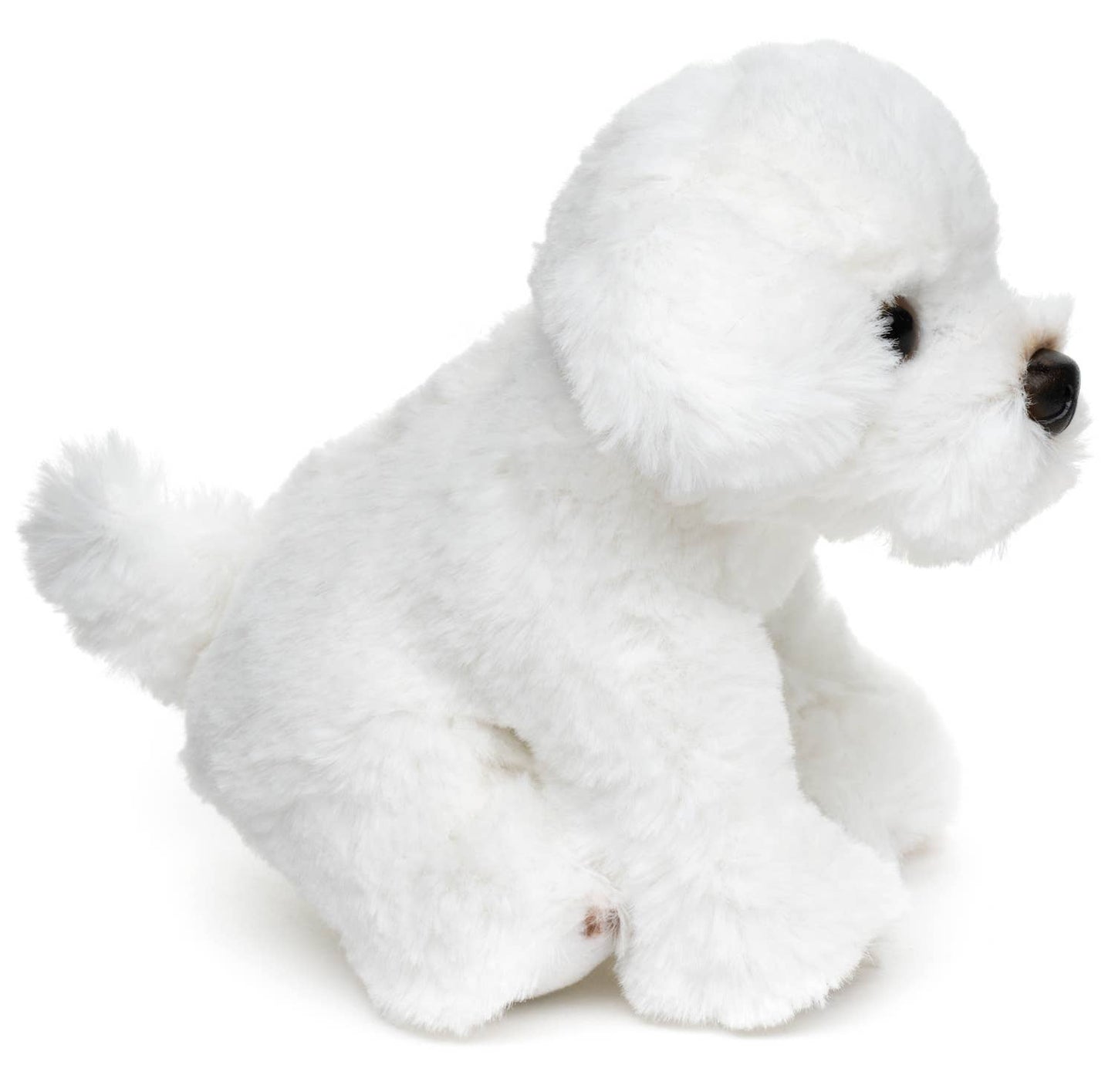 Peluche bichon maltais assis