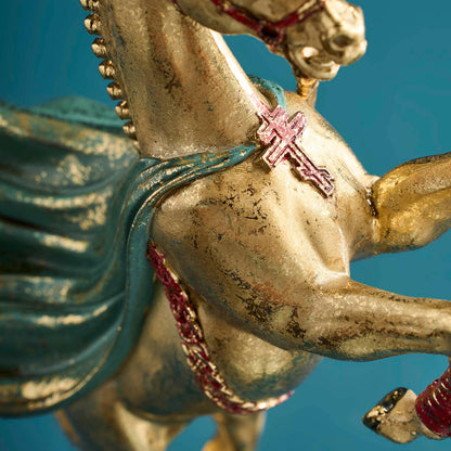 Circus Horse Chandelier, Gold, 17.5 x 9.5 x 36.5 cm