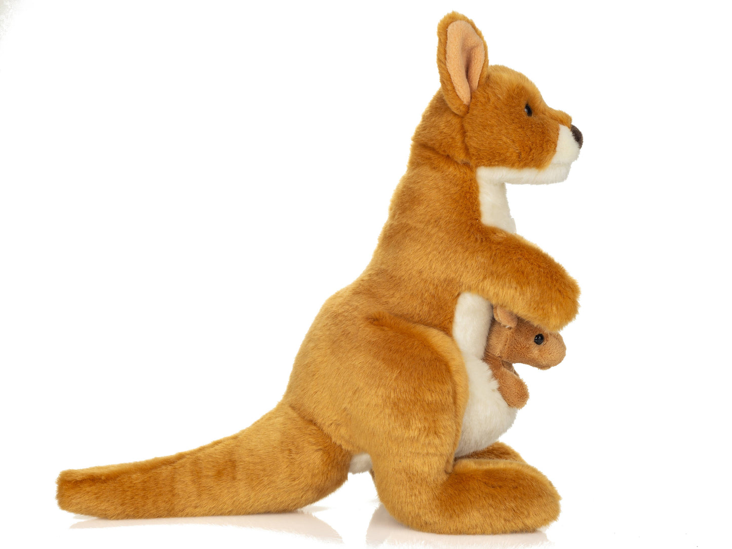 Kangaroo plush toy with baby