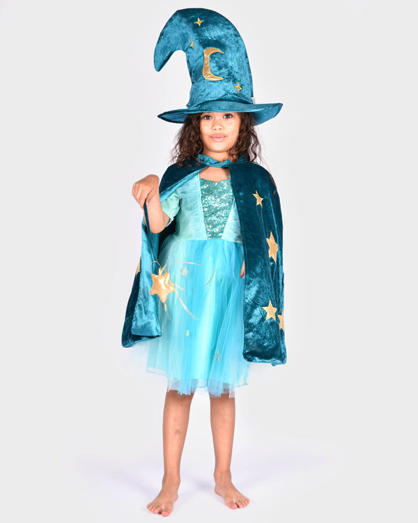 Deluxe Velvet Wizard Set, Size 98-128 cm, 3-8 years, 3 pieces