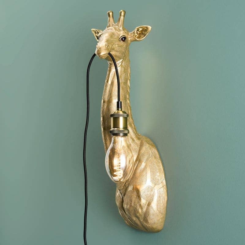 Lucie Giraffe Wall Sconce, Gold