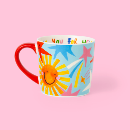 Merci de m'avoir aidé à briller Tasse
