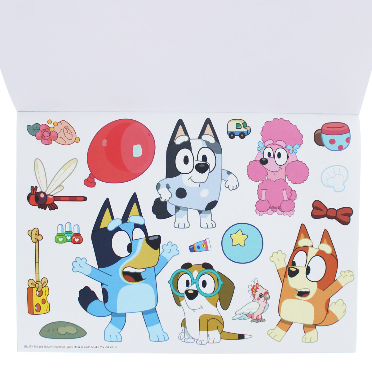 Bluey coloring block