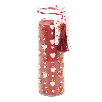 Sacred Hearts Scented Tube Candle - Black Fig