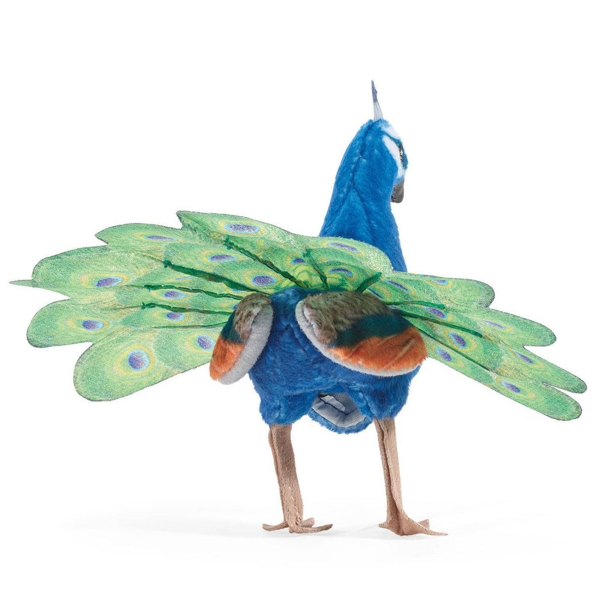 Peacock finger puppet
