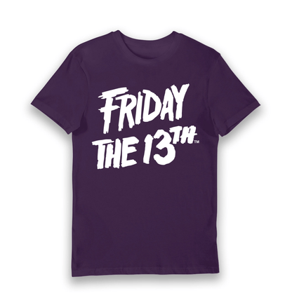 T-shirt adulte Friday the 13th texte géant