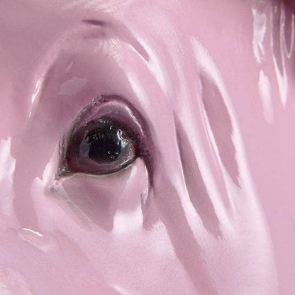 Porky Mr. Krone Money Box, Pink Poly, 34 x 24 x 28 cm