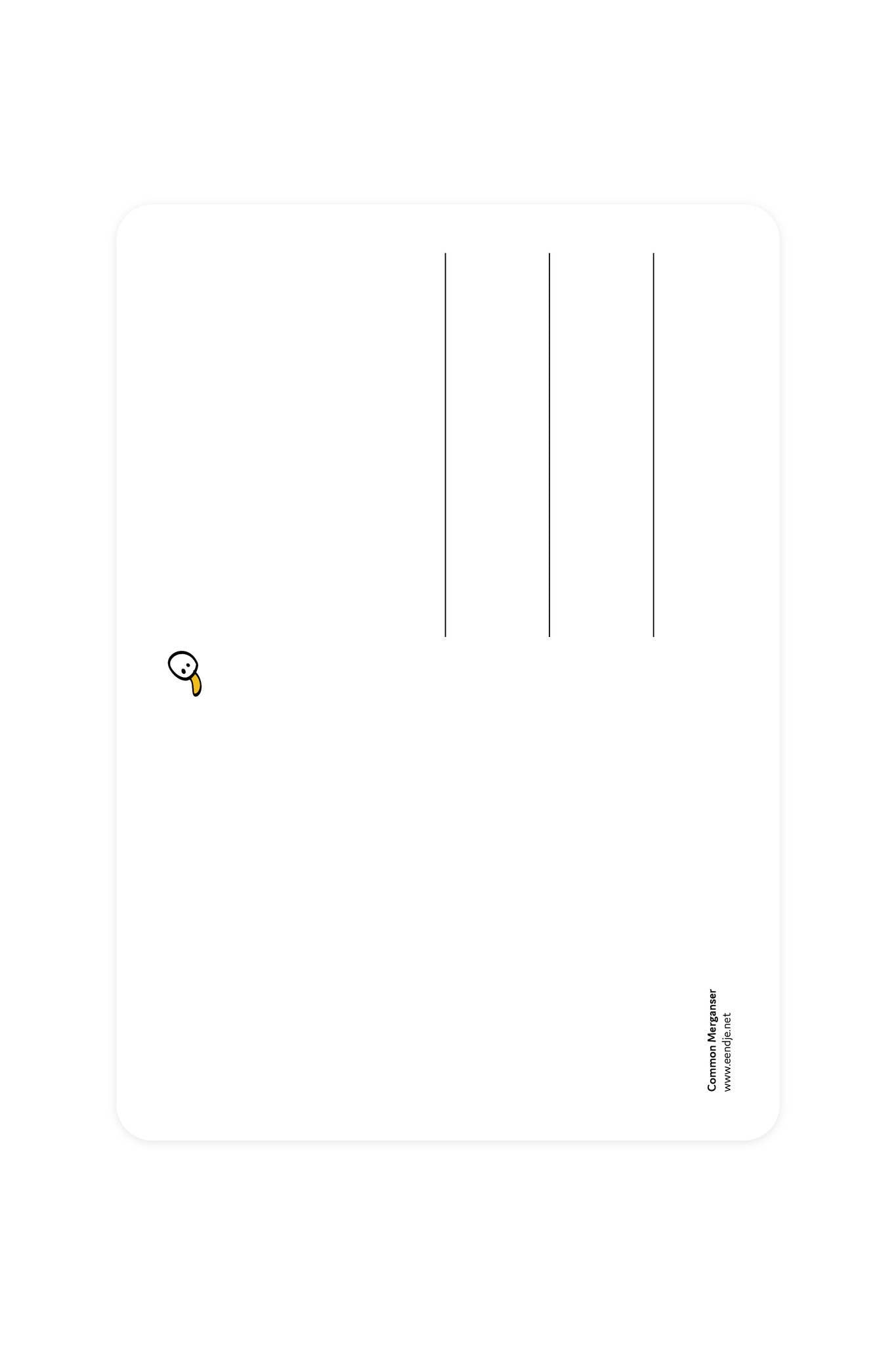 Carte postale avec Harle - Lucky Ducky