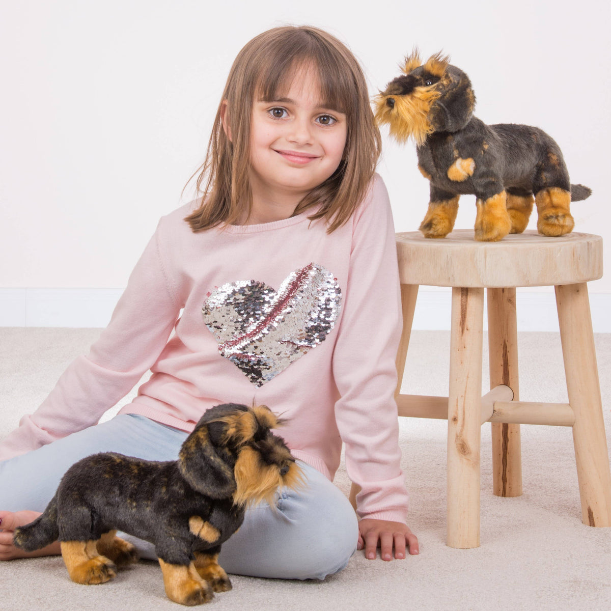 Standing Wire-Haired Dachshund Plush