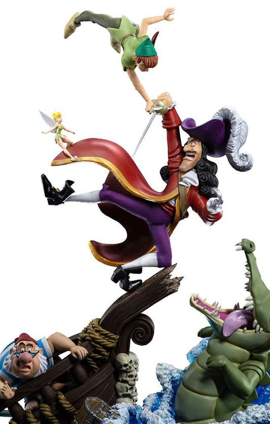 Peter Pan vs Hook Deluxe Statue - Disney 100th - Peter Pan - Art Scale 1/10 - Iron Studios