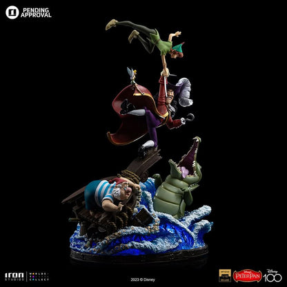 Peter Pan vs Hook Deluxe Statue - Disney 100th - Peter Pan - Art Scale 1/10 - Iron Studios