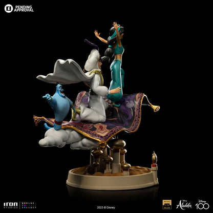 Aladdin and Jasmine Deluxe Statue - Disney 100th - Aladdin - Art Scale 1/10 - Iron Studios
