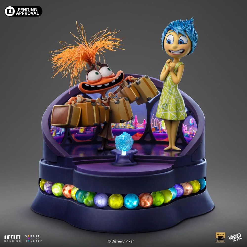 Pre-Order - Joy and Anxiety Deluxe Statue - Inside Out 2 - Art Scale 1/10 - Iron Studios