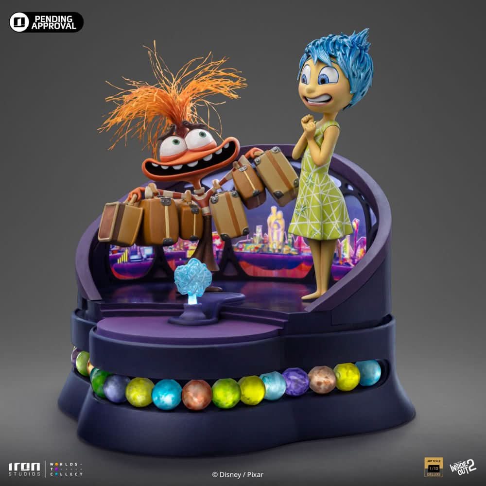 Pre-Order - Joy and Anxiety Deluxe Statue - Inside Out 2 - Art Scale 1/10 - Iron Studios