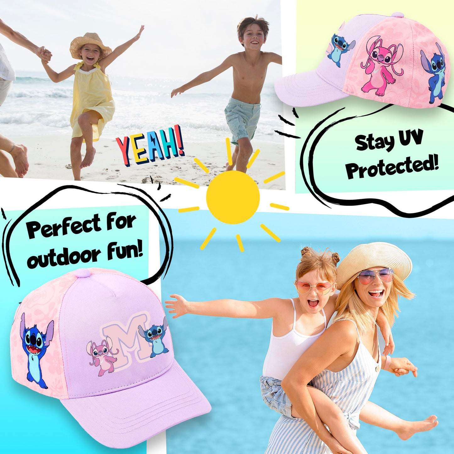 Personalized Summer Hat - Stitch