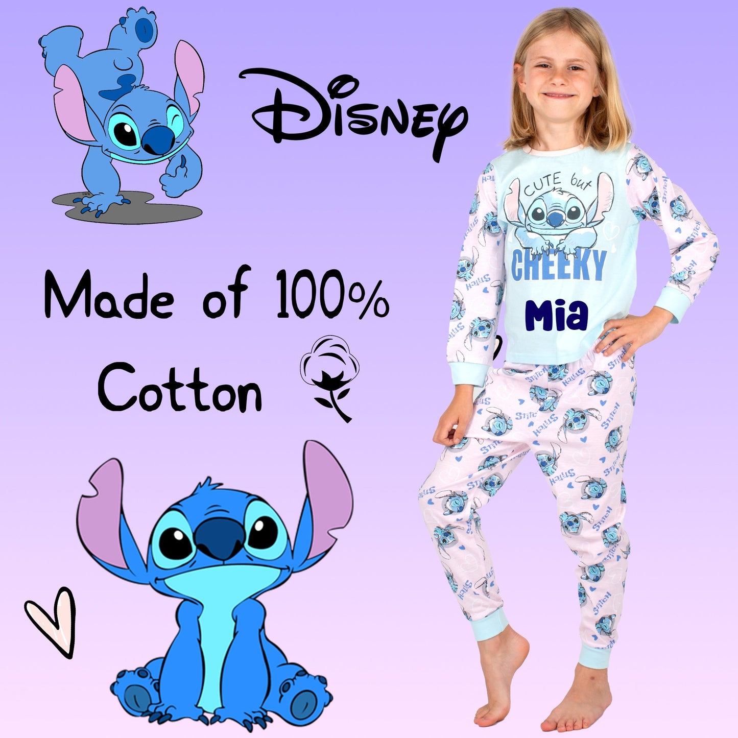 Disney Stitch Christmas Personalized Pyjamas