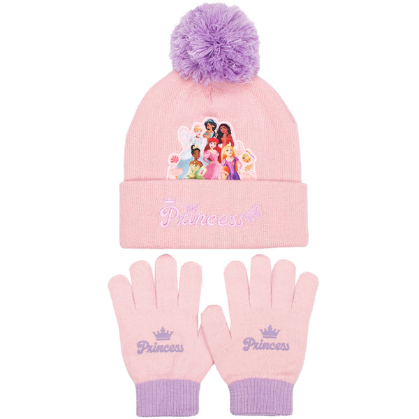 Ensemble bonnet et gants – Disney Princesses Winter Set for Girls