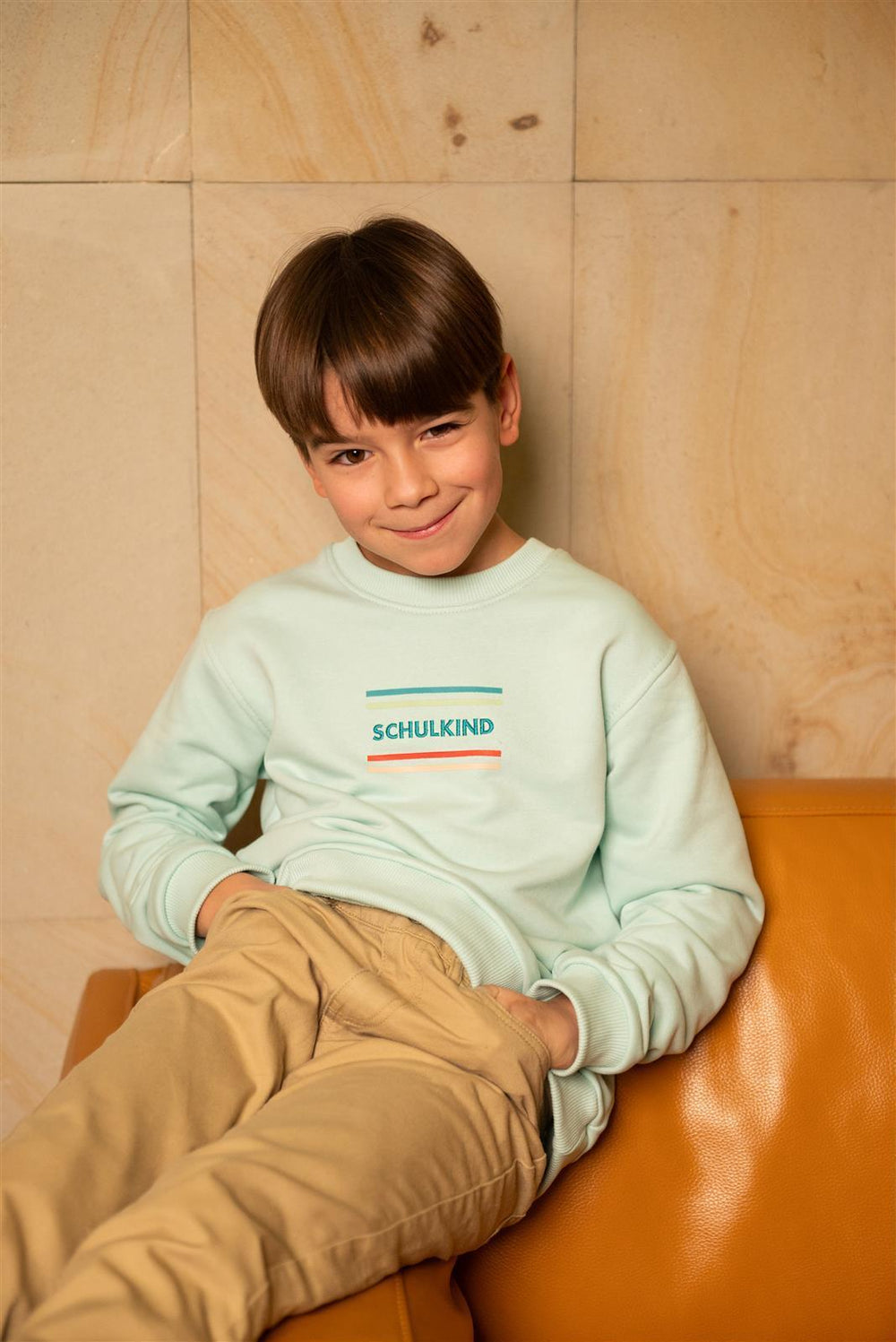 Pull Schulkind menthe
