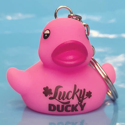 Porte-Clés Canard Rose Lucky Ducky