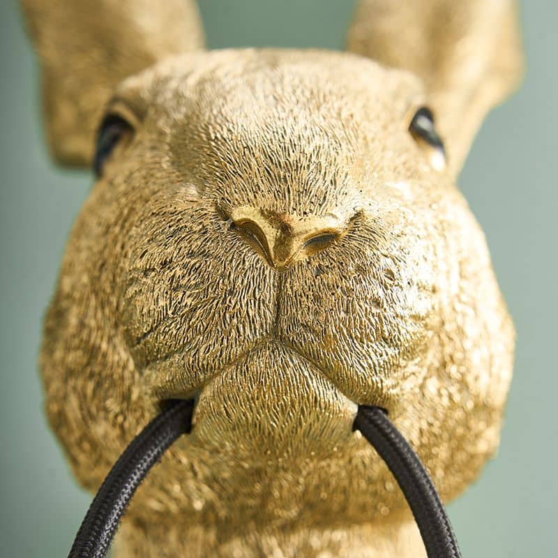 Hasi wandlamp, goudkleurig polyurethaanhars, 22 x 19 x 46 cm