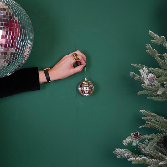 Boule de Noël Disco Or - 6-Pack