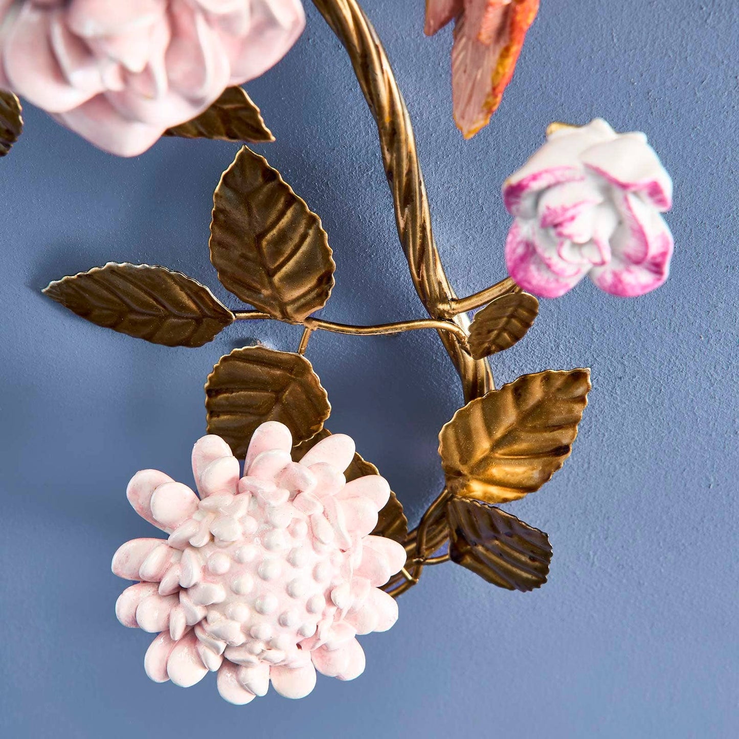 Oranje/gouden papegaaienkroonluchter 39,5 x 12 x 59 cm