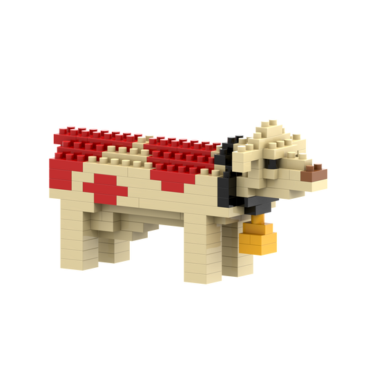 Brixies Swiss cow in bricks