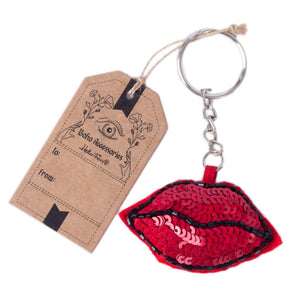 Lippen sleutelhanger