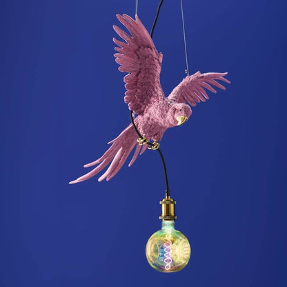Pink Parrot Ceiling Light