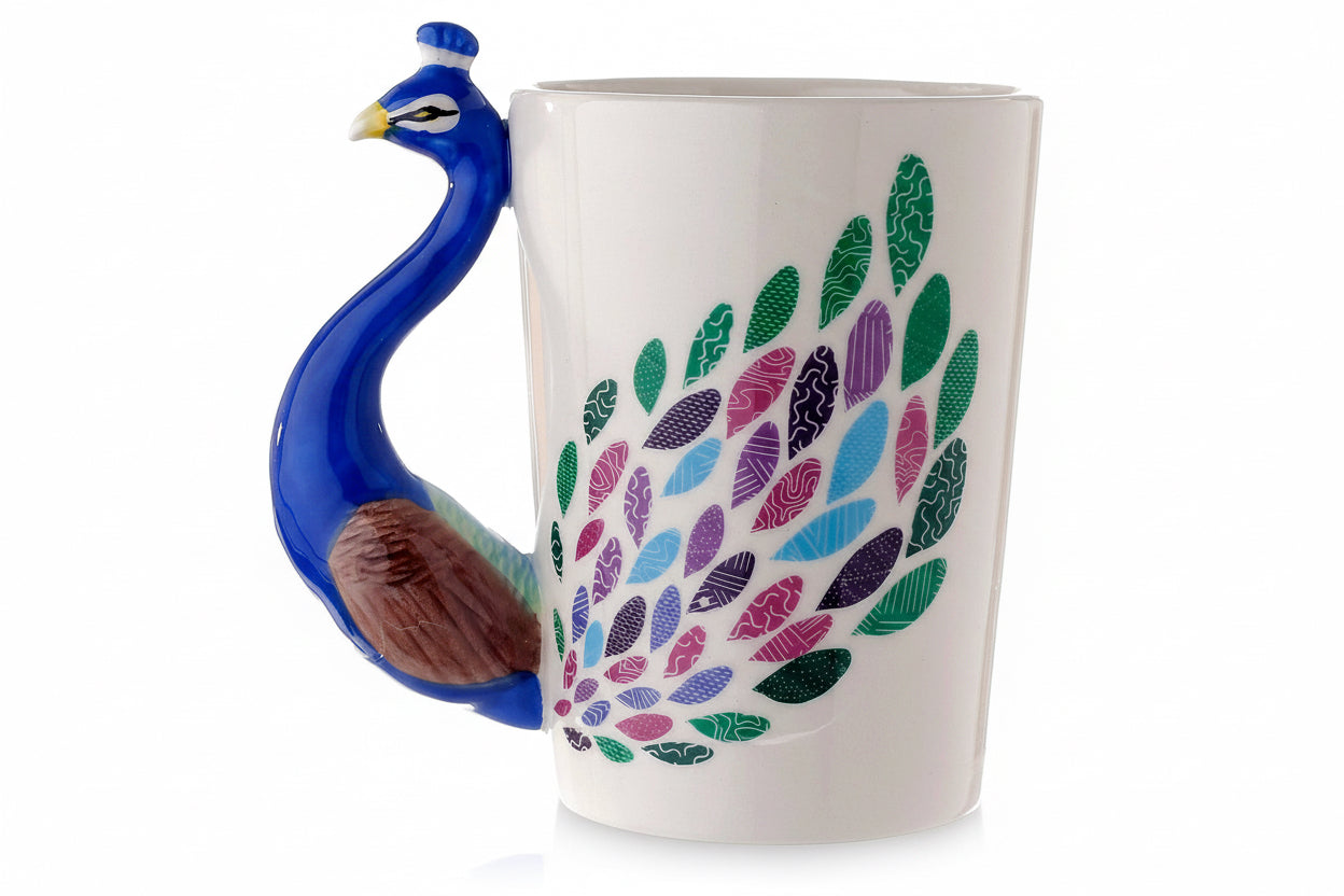 3D Peacock Mug