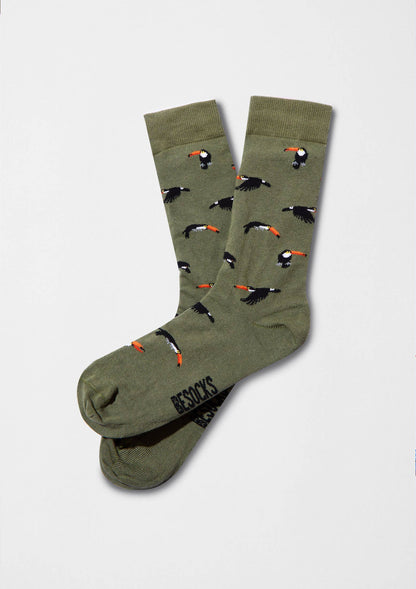 Chaussettes BeToucan Vert Militaire