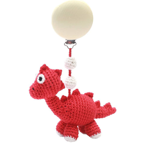 Dinosaur Stroller Hook - Red