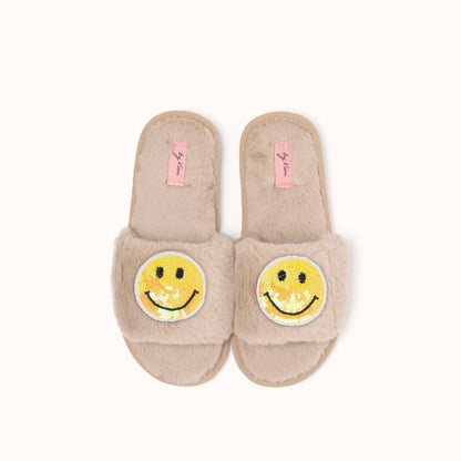 Paire de broches pour Chaussons - Smiley Jaune