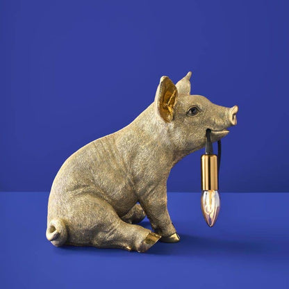 Gouden Varken Tafellamp