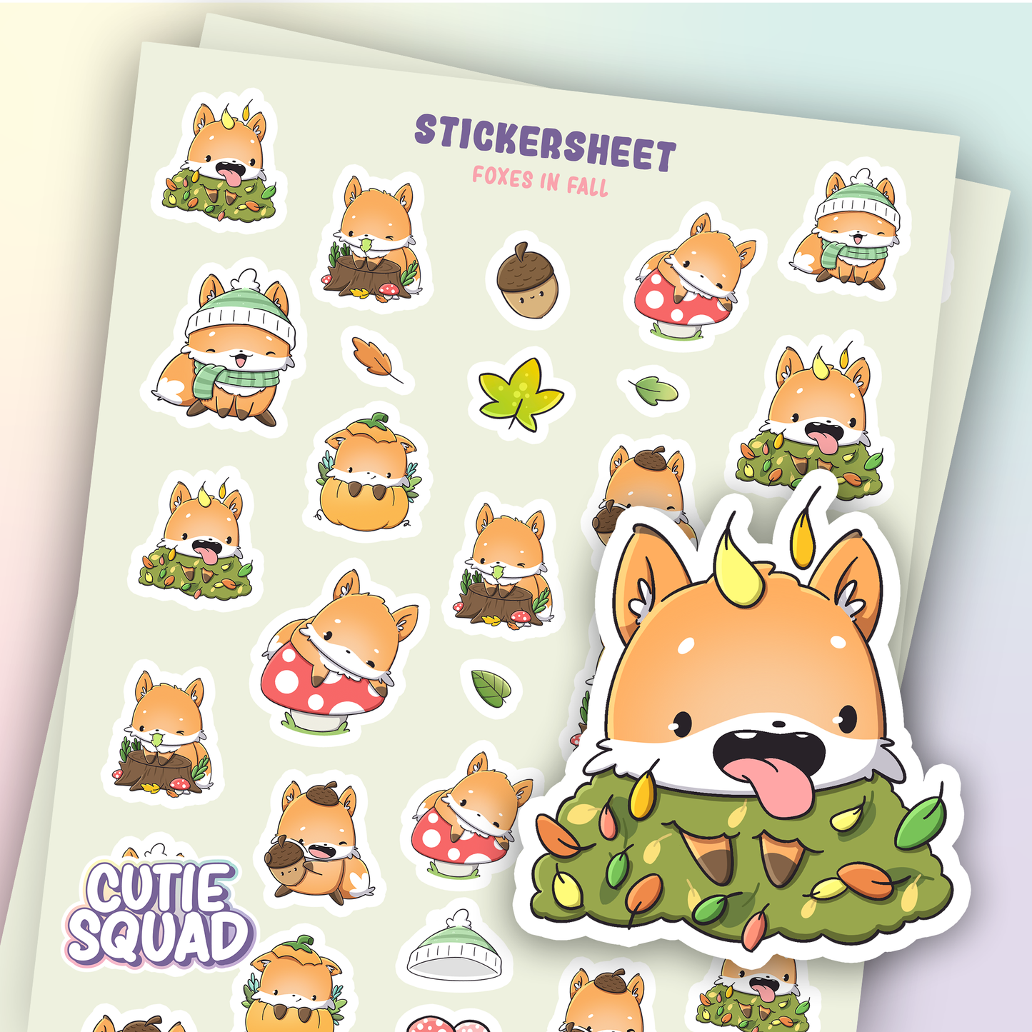 Autumn Fox Sticker Sheets
