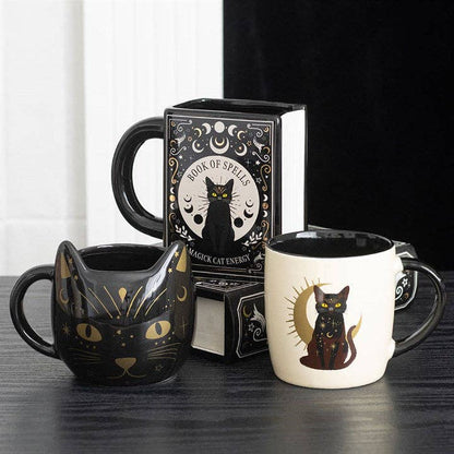 Mug en forme de livre « Chat Noir Magick : Livre des Sorts »