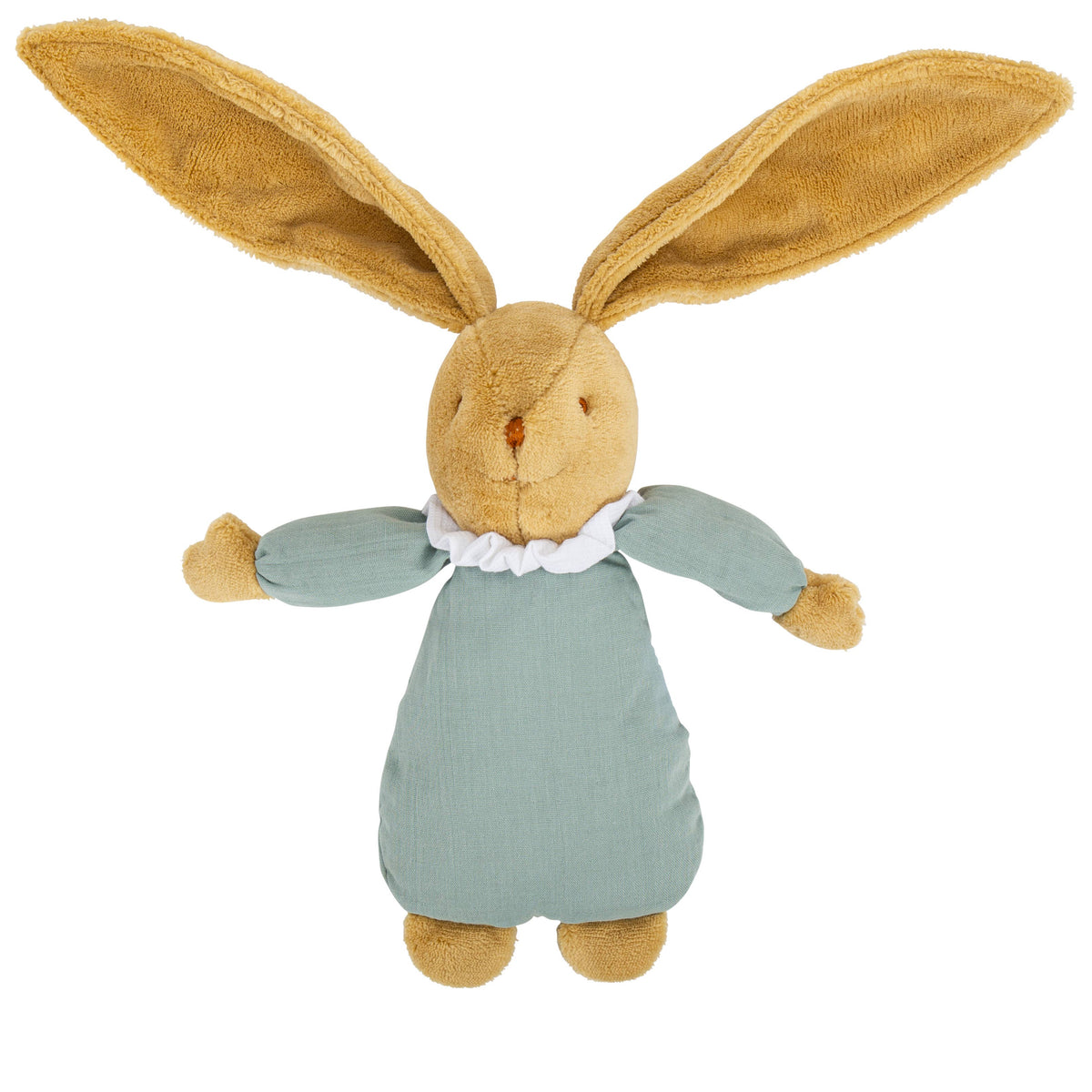 Lapin Nid D'Ange Doudou Musical - Coton Bio Céladon