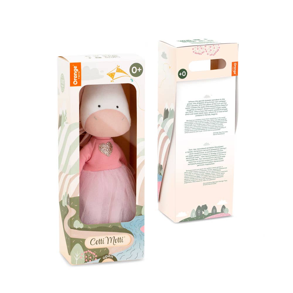 Peluche en coton Cotti Motti, Daphne la licorne - 29 cm - dès 0 mois