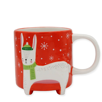 Christmas Rabbit Mug
