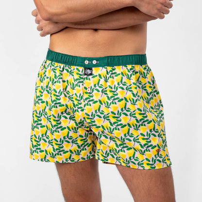 100% Organic Cotton Boxer Shorts - Citrus
