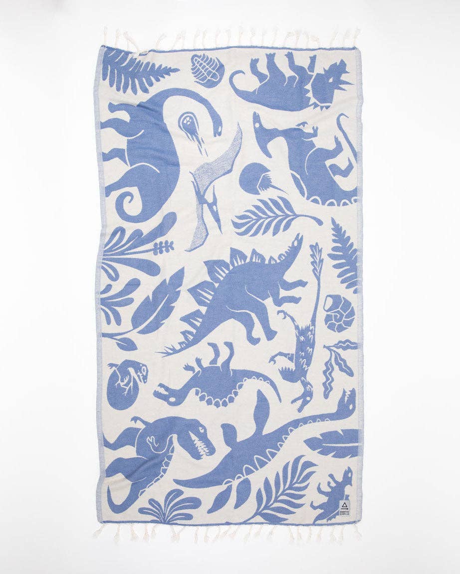 Serviette turque – "à la Recherche des Dinosaures" – produit scientifique Cognitive Surplus EU, vue 2