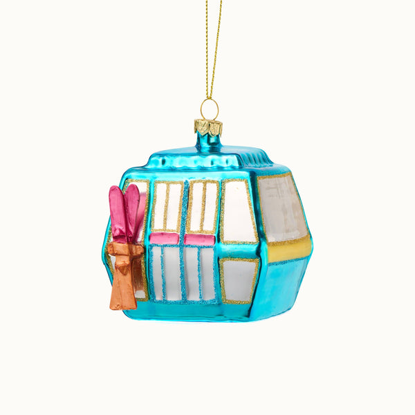 Christmas Bauble Cable Car