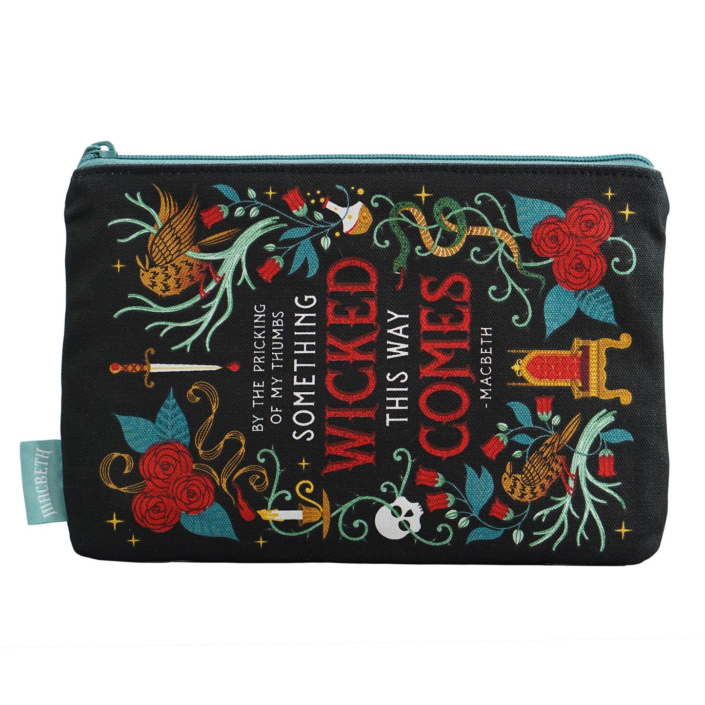Cotton travel pouch (16 cm x 24 cm) - Macbeth (Shakespeare)