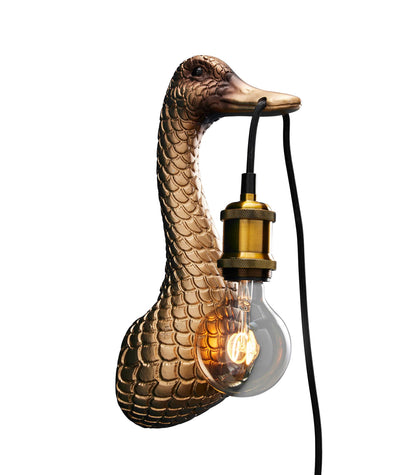 Duck wall light “Son of a Duck” Gold