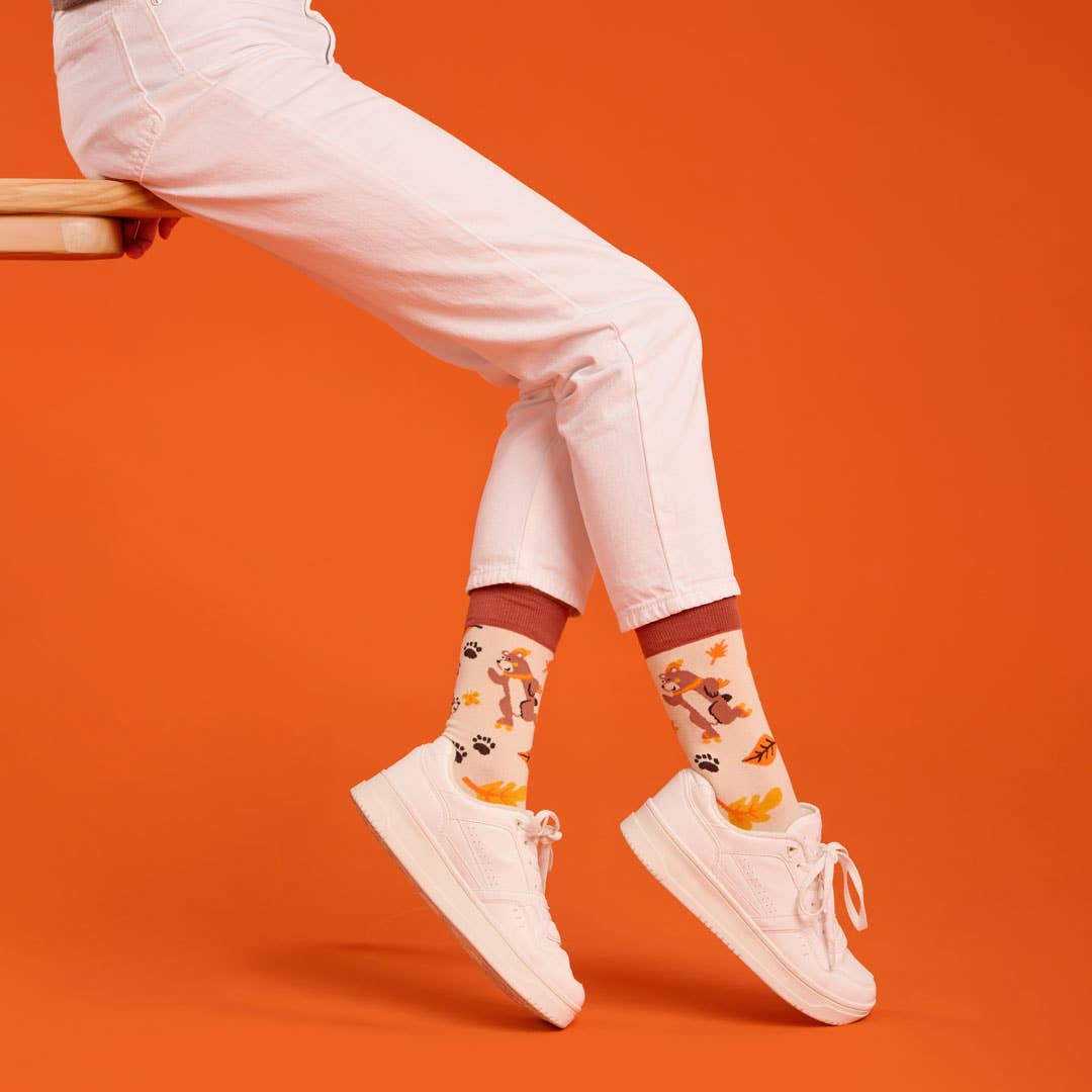 "OSITO" Bear Socks for Autumn