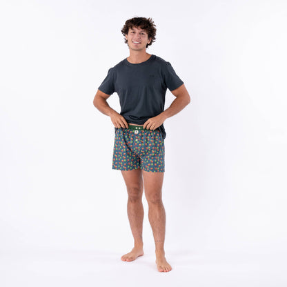 Boxer shorts in 100% organic cotton - Brown bear