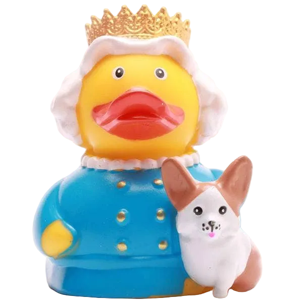 Queen Elizabeth Duck with Corgi
