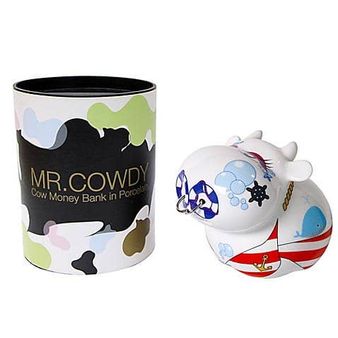 Tirelire Miss Bikini Cow en porcelaine