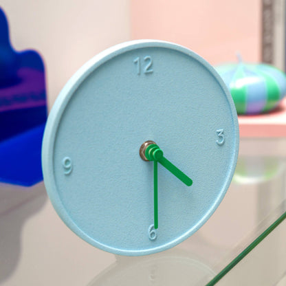 Horloge Ronde Brute Bleu Clair Helio Ferretti Vue 1